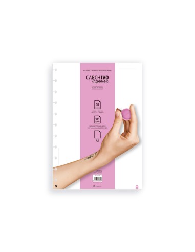 Recambio cuaderno carchivo ingeniox a4 50 hojas...
