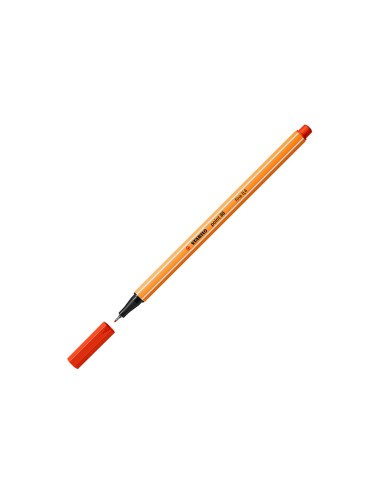 Rotulador stabilo punta de fib ra point 88 rojo...