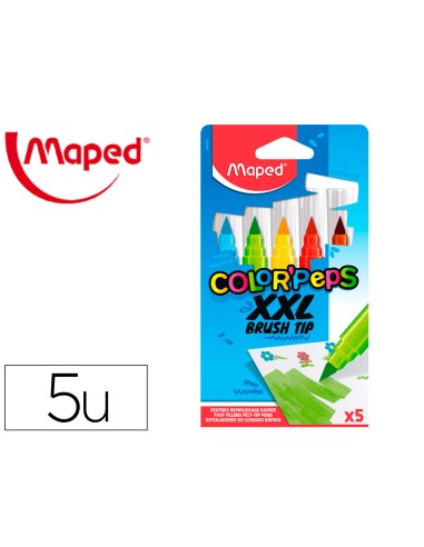 Rotulador maped color peps jumbo punta pincel...