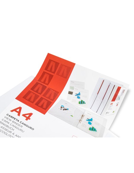 Carpeta canguro 2 anillas mixtas 25mm liderpapel a4 plastico color blanco