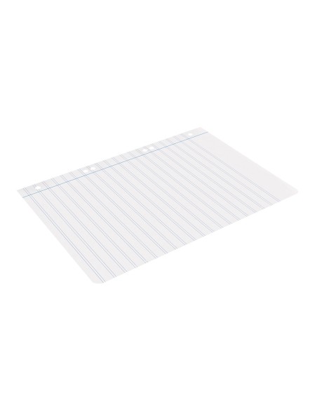 Recambio liderpapel cuarto 100 hojas 60g/m2 pauta 5ª 2.5mm con margen 6 taladros