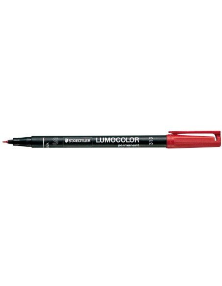 Rotulador staedtler lumocolor retroproyeccion punta de fibra permanente 313-2 rojo punta super fina redonda 0.4 mm