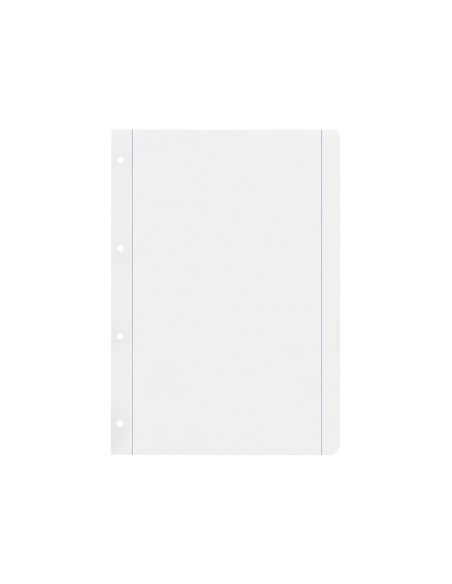 Recambio liderpapel a4 100 hojas 100gr liso 4 taladros doble margen