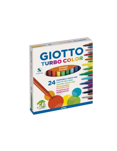 Rotulador giotto turbo color caja de 24 colores...