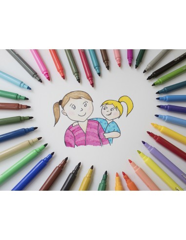 Rotulador giotto turbo color caja de 12 colores...