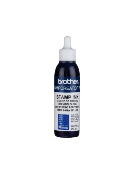 Tinta brother para sellos automaticos color azul bote de 20 cc