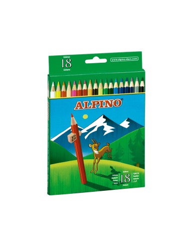 Lapices de colores alpino 656 caja de 18...