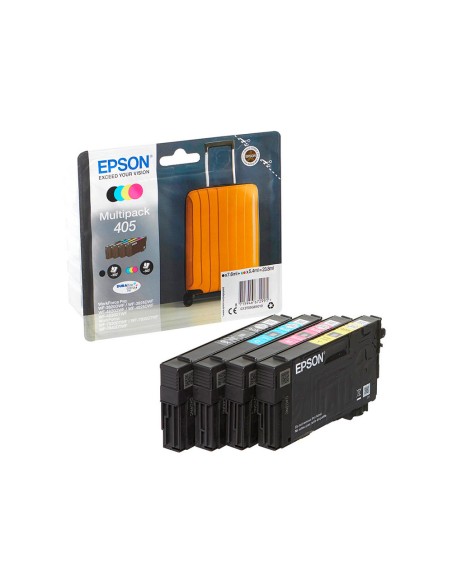 Ink-jet epson 405 wf-3820dwf / wf-4820dwf / wf-7830dtwf / wf-7840dtwf alta capacidad pack de 4 colores