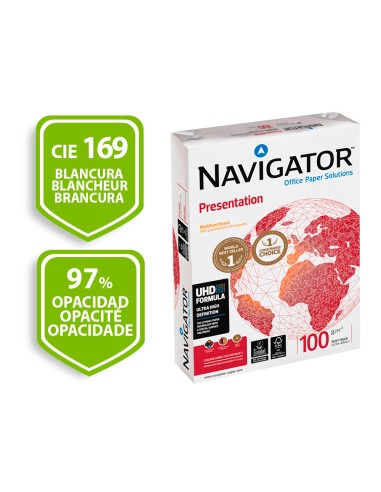 Papel fotocopiadora navigator din a4 100 gramos...