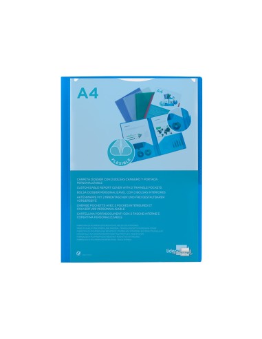 Carpeta liderpapel dossier dos bolsas canguro...