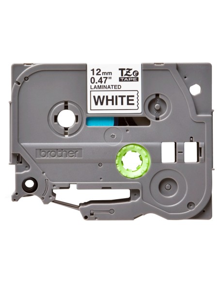 Cinta brother tze-231 blanco-negro 12mm longitud 8 m
