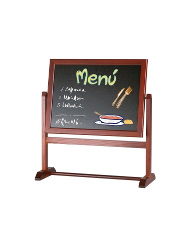 Pizarra marron liderpapel para hosteleria doble...