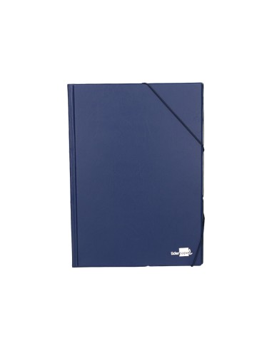 Carpeta liderpapel gomas folio sencilla pvc azul