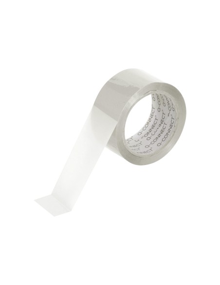 Cinta adhesiva q-connect polipropileno transparente 66 m x 50 mm para embalaje