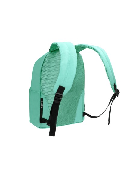 Mochila antartik con asa y bolsillos con cremallera color verde menta 310x160x410 mm