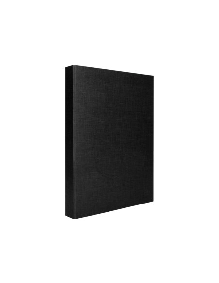 Carpeta de 4 anillas 25mm mixtas liderpapel folio carton forrado paper coat negra