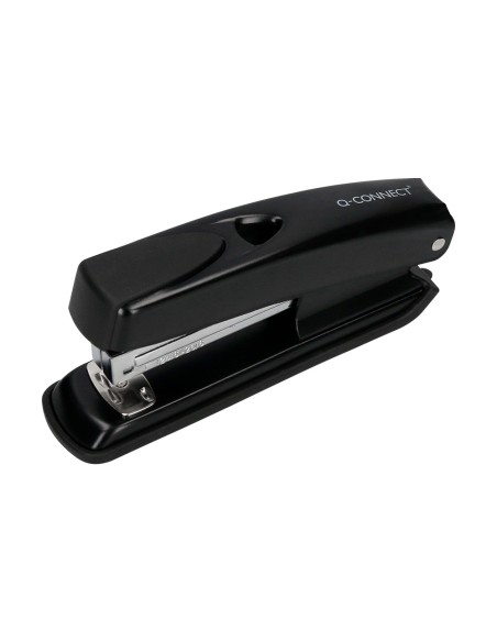 Grapadora q-connect kf01044 metalica negra capacidad 20 hojas