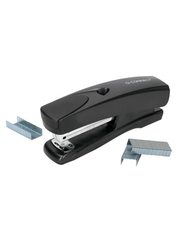 Grapadora q-connect kf01056 plastico abs negra...
