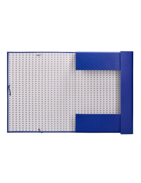 Carpeta proyectos liderpapel folio lomo 50mm carton forradoazul
