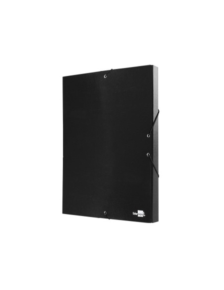 Carpeta proyectos liderpapel folio lomo 30mm carton forrado negra