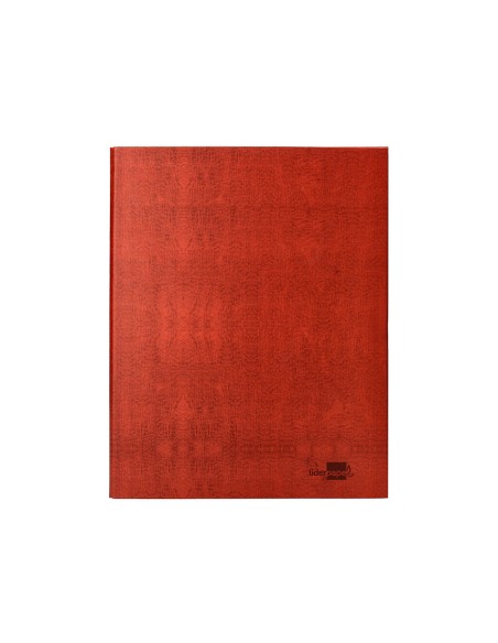 Carpeta de 4 anillas 25mm mixtas liderpapel folio carton cuero forrado compresor plastico