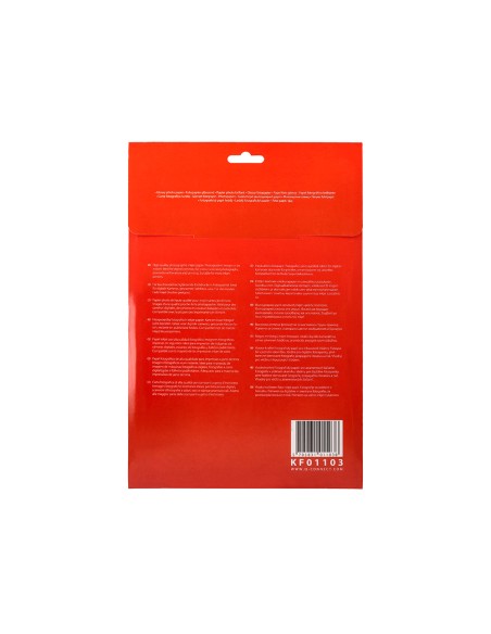 Papel q-connect foto glossy kf01103 din a4 digital photo para ink-jet bolsa de 20 hojas de 180 gr