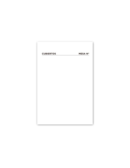 Talonario liderpapel camarero mesa octavo original y copia 231 papel autocopiante