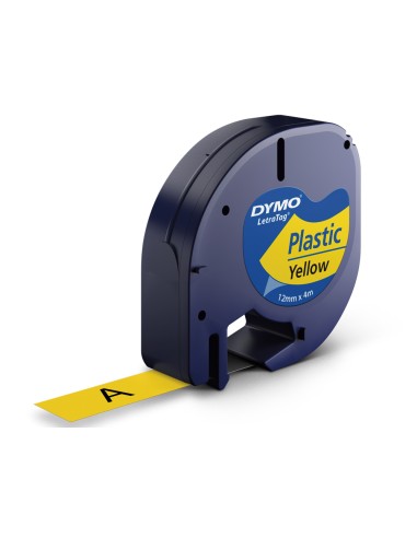 Cinta dymo 12mmx4mt -negro/amarillo para...
