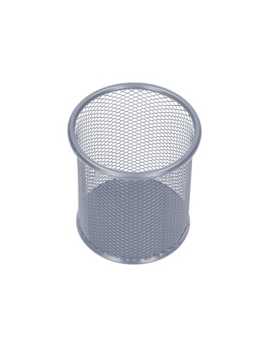 Cubilete portalapices q-connect plata metal...