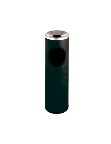 Cenicero papelera redondo 401 negro metalico...