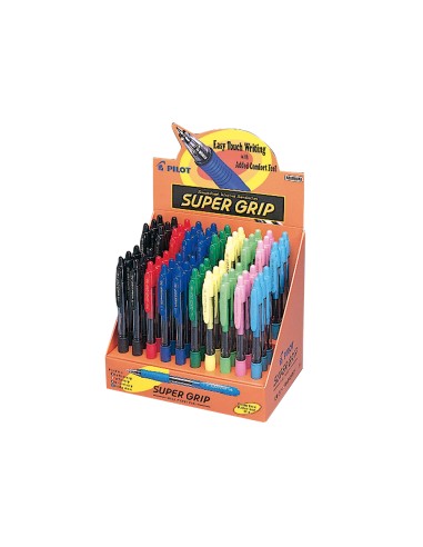 Boligrafo pilot super grip expositor de 60...