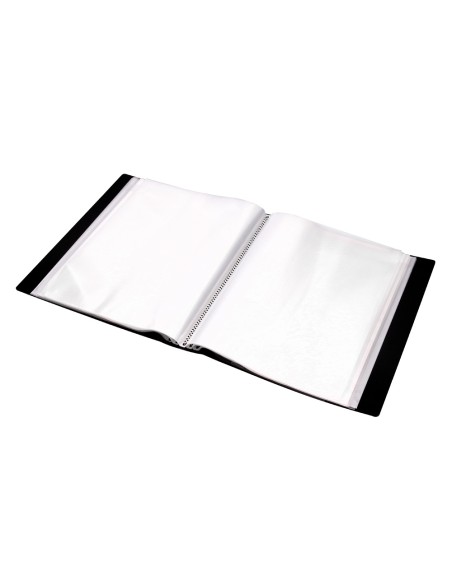 Carpeta liderpapel personaliza 37715 20 fundas canguro polipropileno din a4 negra portada y lomo personalizable