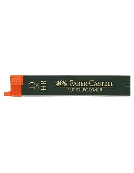 Minas faber grafito 9069 0,9 mm hb estuche de 12 minas