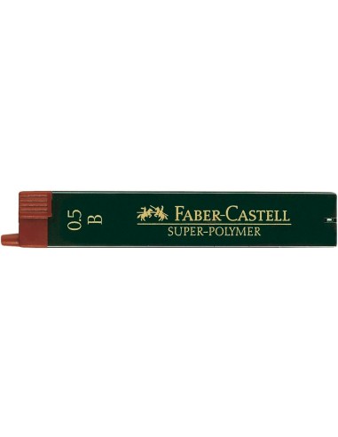 Minas faber grafito 9065 0,5 mm b estuche de 12...