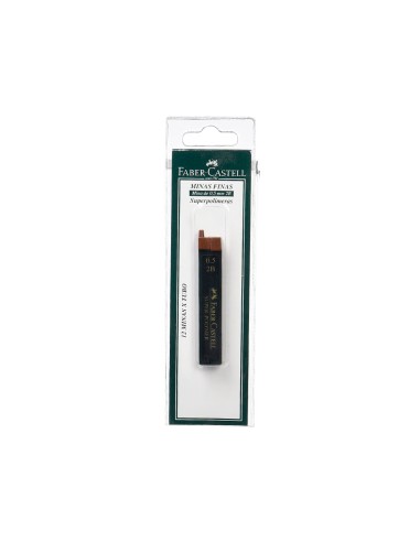 Minas faber grafito 9065 0,5 mm 2b estuche de...