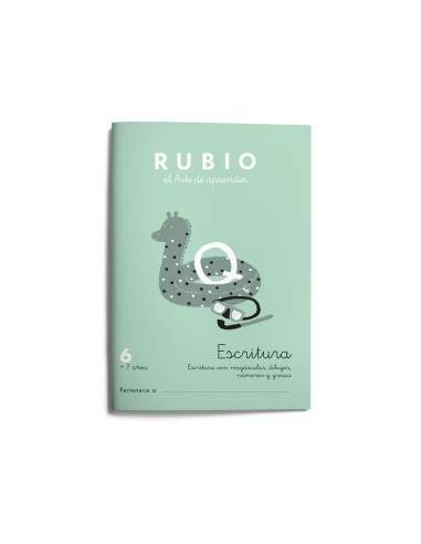 Cuaderno rubio caligrafia nº 6