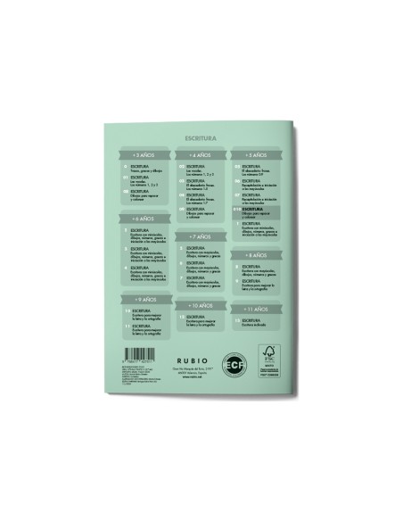 Cuaderno rubio caligrafia nº 010