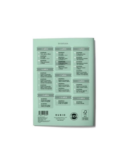Cuaderno rubio caligrafia nº 04