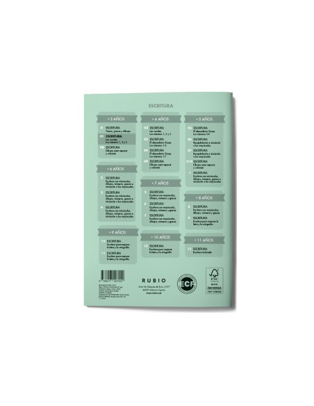 Cuaderno rubio caligrafia nº 01