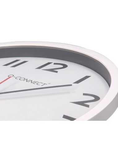 Reloj q-connect de pared plastico oficina...