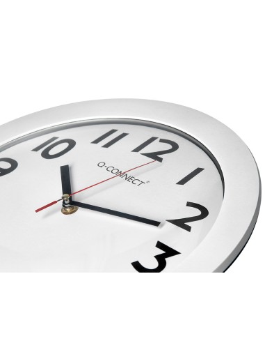 Reloj q-connect de pared plastico oficina...