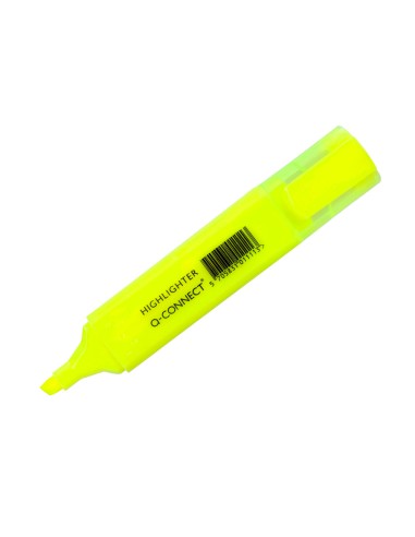 Rotulador q-connect fluorescente amarillo punta...