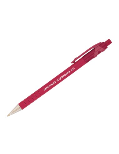 Boligrafo flexgrip retractil rojo