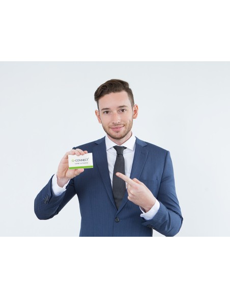 Identificador con pinza e imperdible q-connect kf01567 54x90 mm