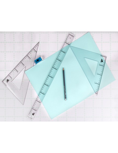 Regla liderpapel plastico cristal 60 cm