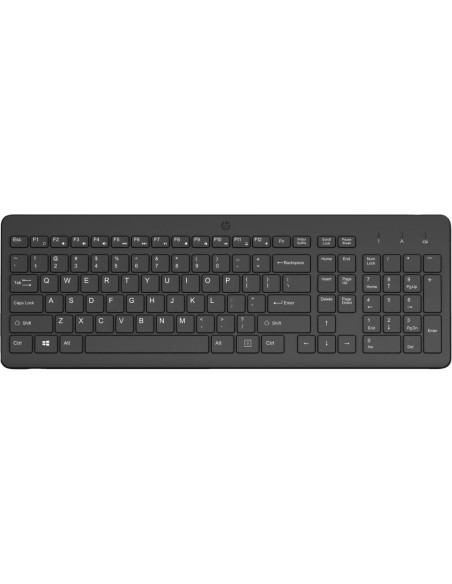 Teclado hp 225 inalambrico qwerty color negro