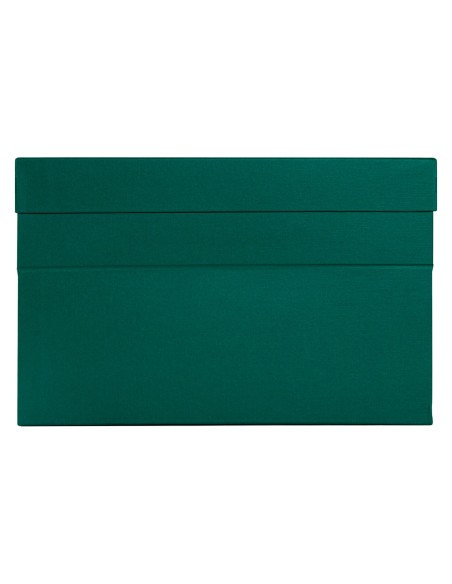 Caja transferencia liderpapel folio lomo 118 mm color verde 390x118x260 mm