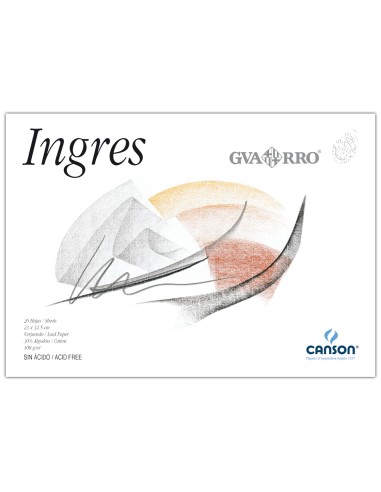 Bloc dibujo ingres 230x325 mm 20 hojas de 108 g/m2