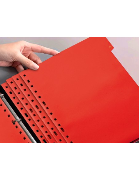 Separador liderpapel plastico alfabetico a-z cuarto