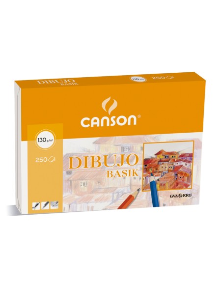 Papel dibujo basik 23x32.5 cm 130 gr sin recuadro